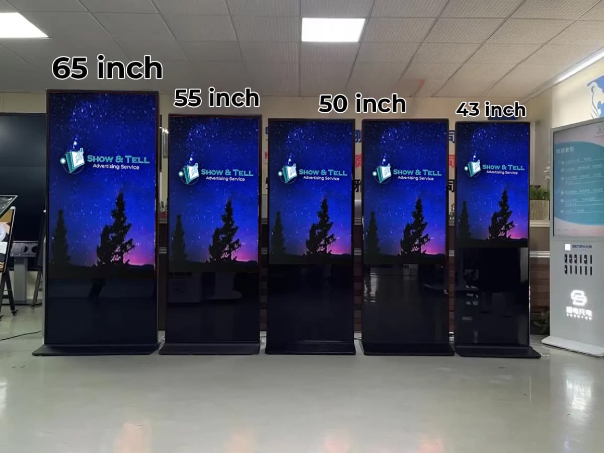 Floor-standing LCD Display
